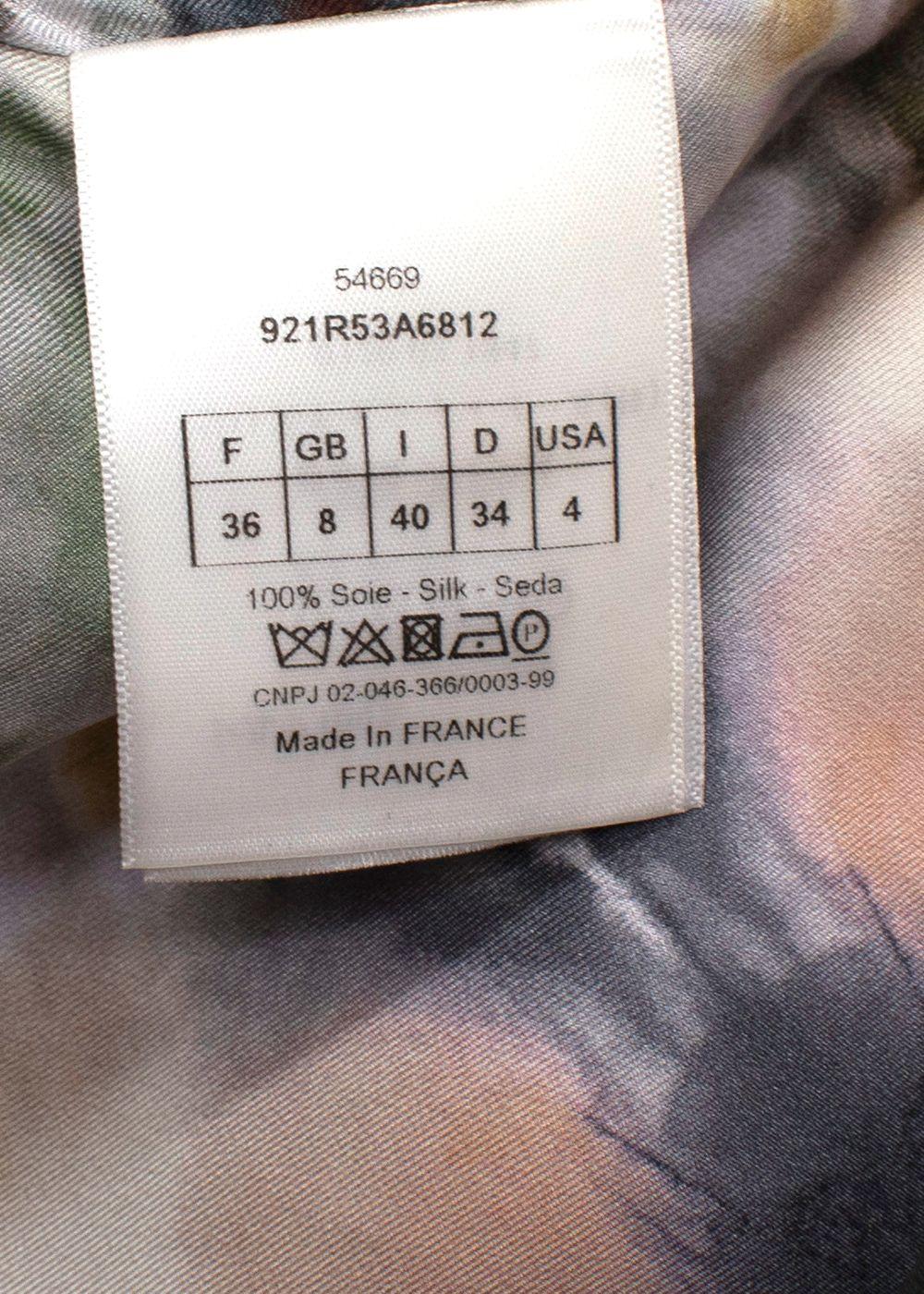 Dior Silk Smock Dress with 3/4 Sleeves