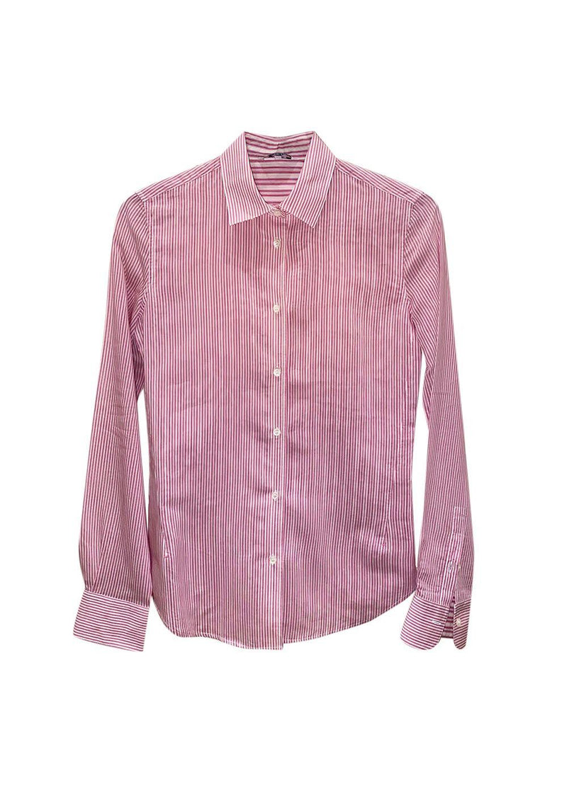 Pink Striped Silk Cotton Shirt
