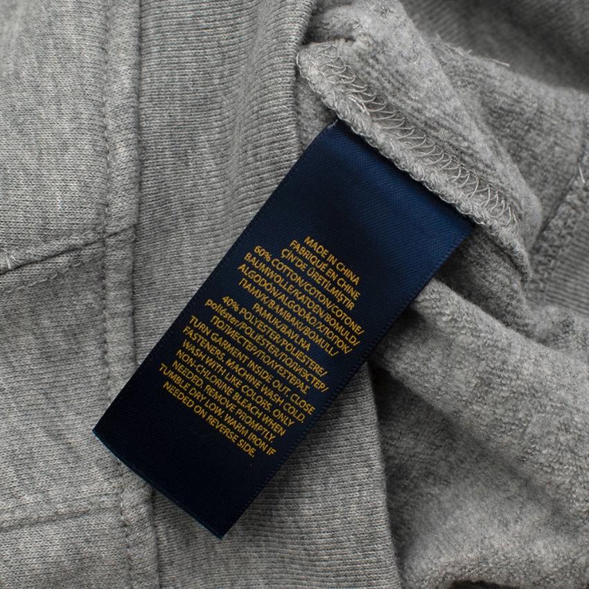 Polo Ralph Lauren Grey Cotton Pony Logo Hoodie