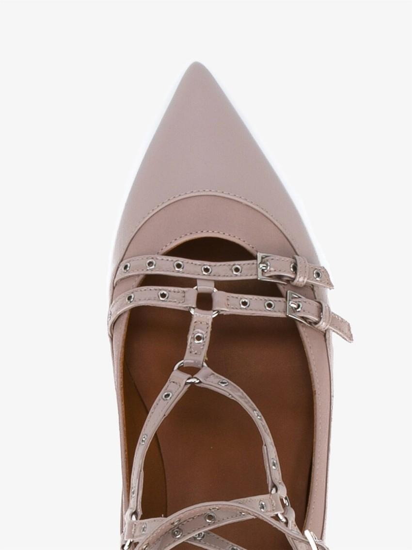 Valentino Love Latch Ballerina Flats