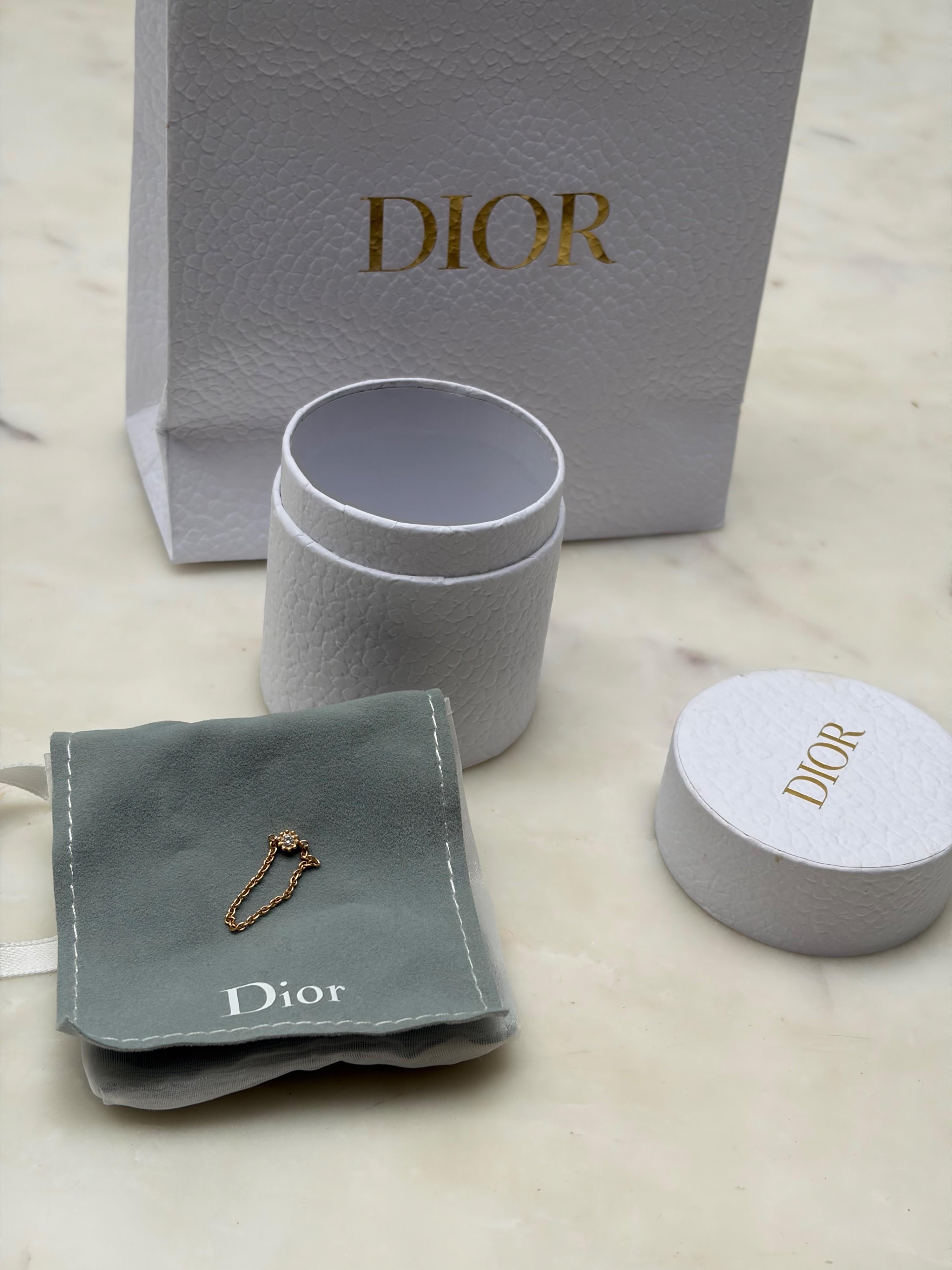 Dior Mimirose Diamond Chain Ring