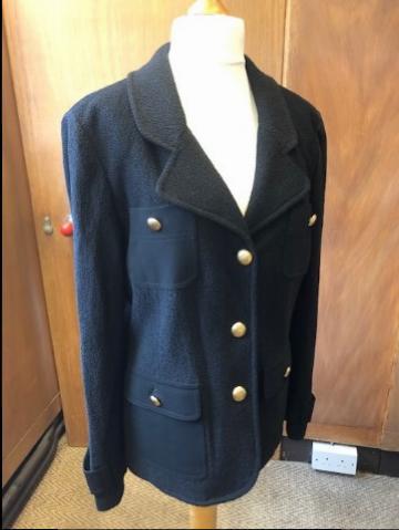 St John Black Wool Coat