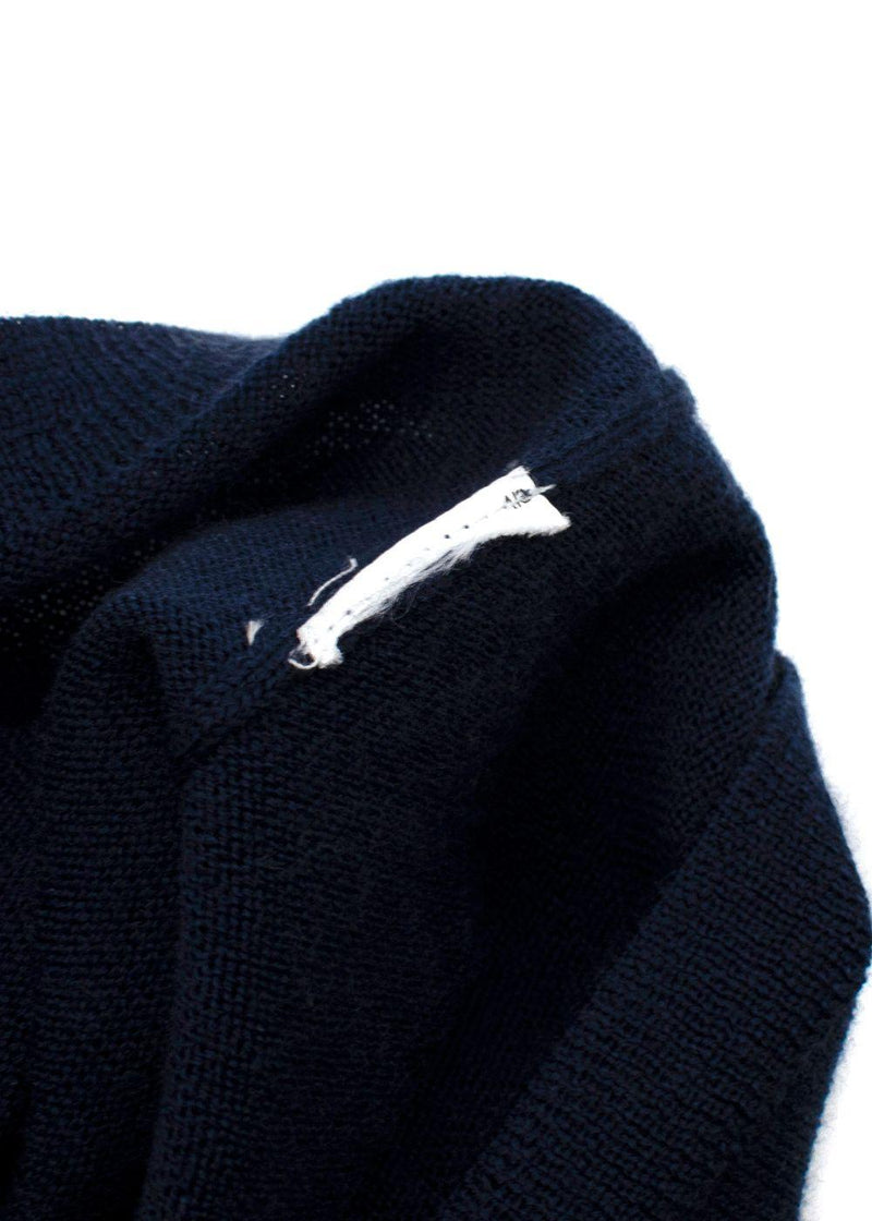 Bonpoint Kids Navy Wool Cardigan