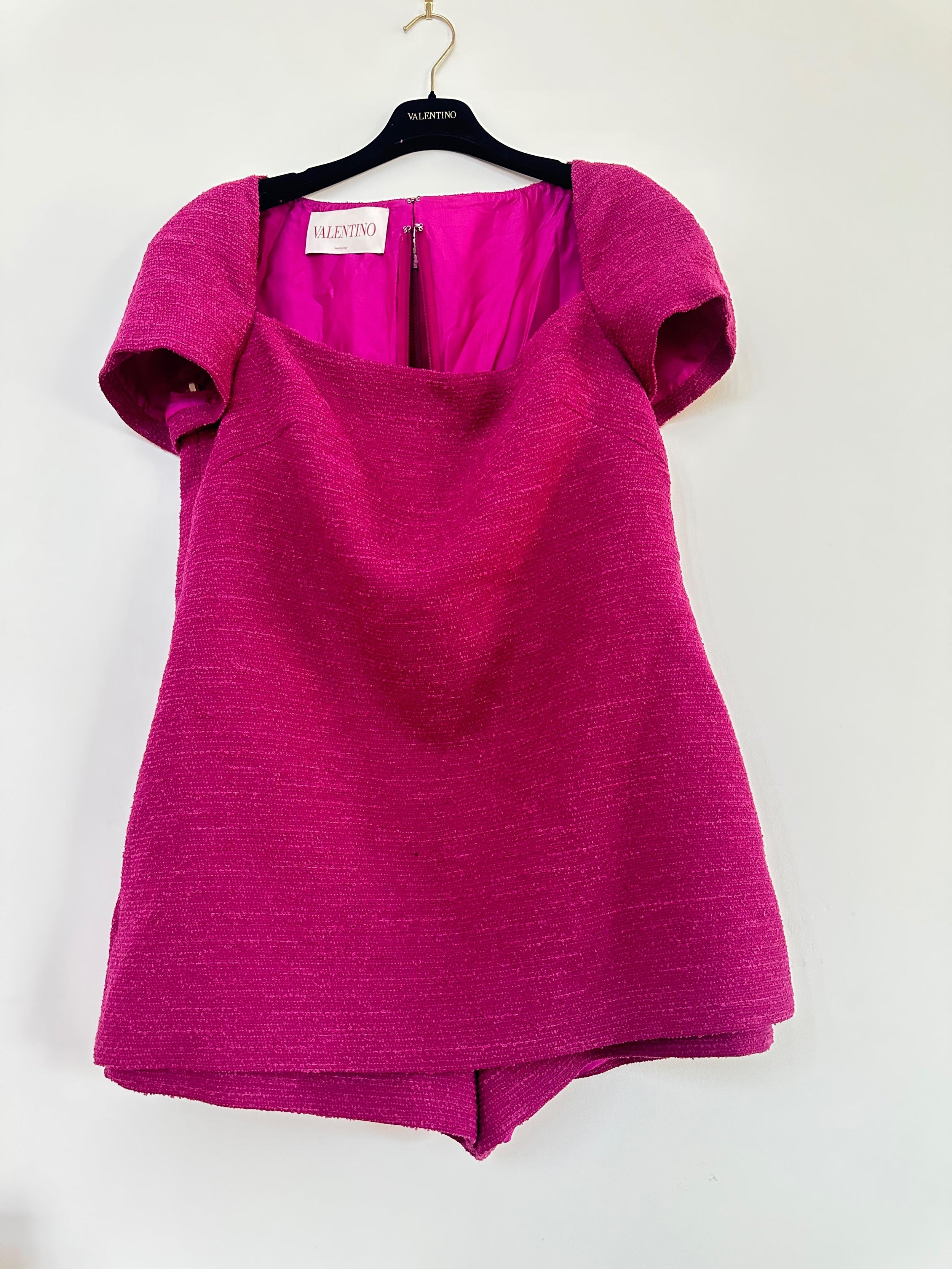 Pink Short Sleeved Romper Suit