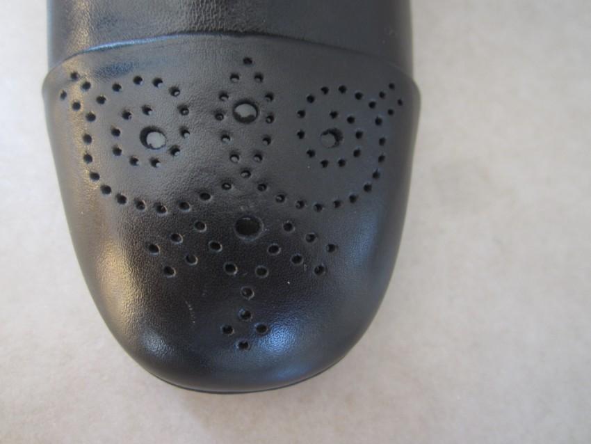 Tod's Black Tall Brogue Boots
