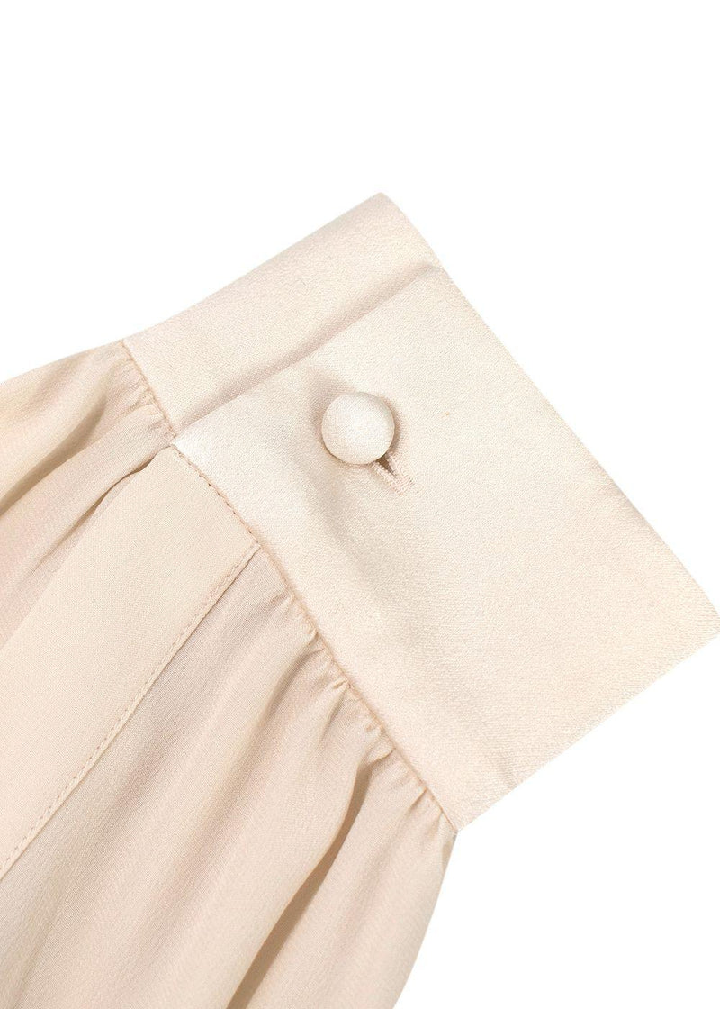 Chloe Cream Silk Long Sleeve Blouse