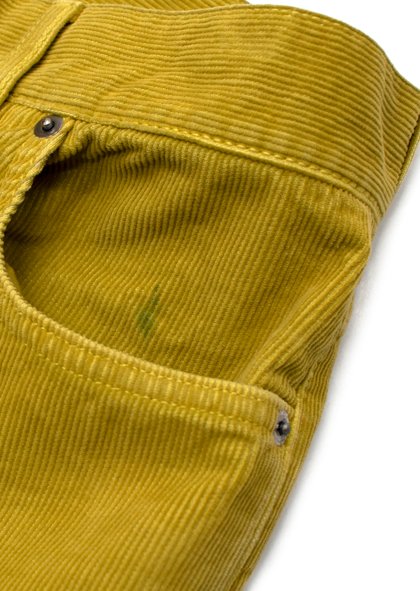 Dior Green and Yellow Tie Dye Corduroy Trousers