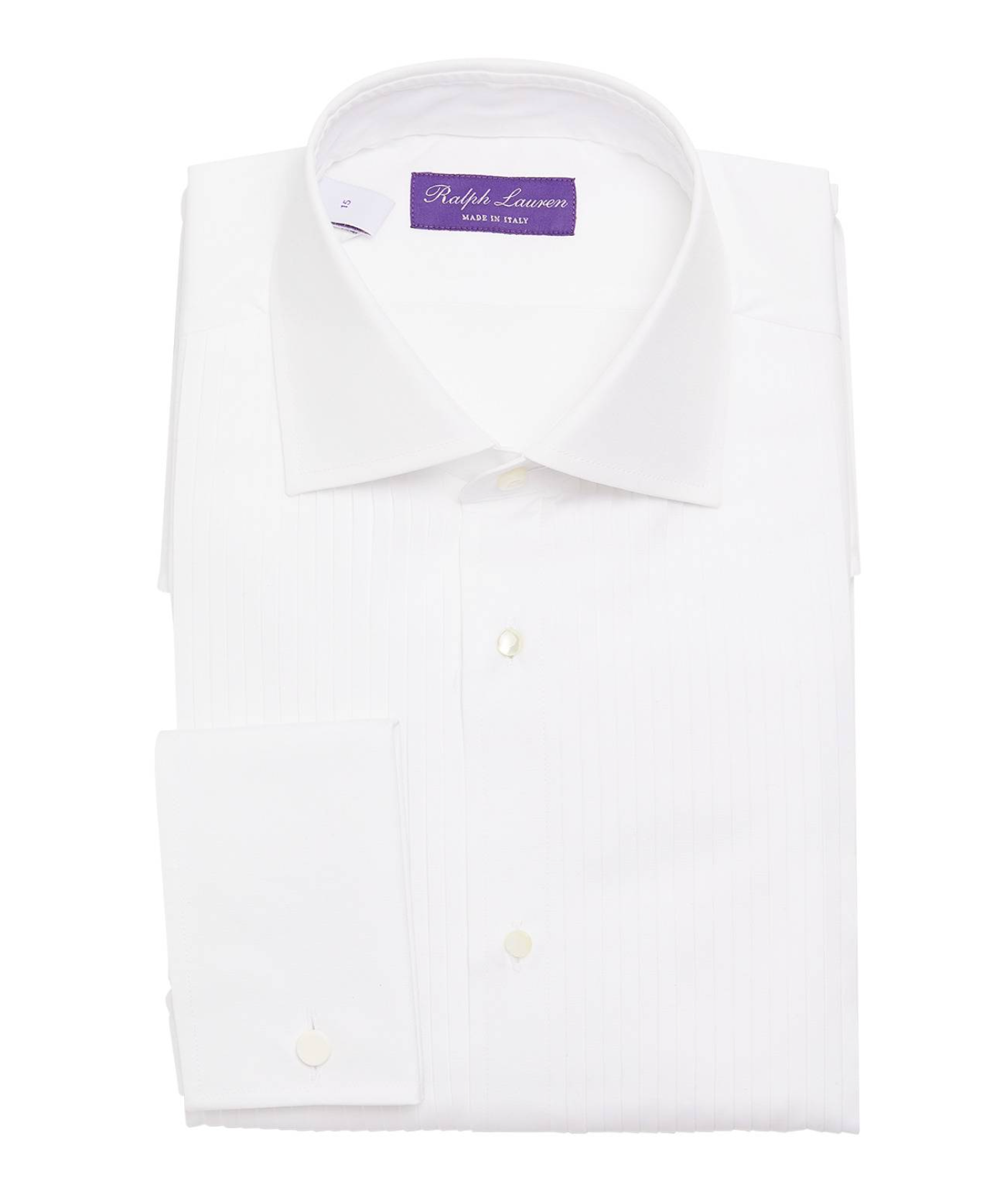 Ralph Lauren Purple Label Pleated Tuxedo Shirt
