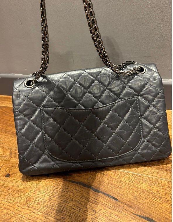 Chanel Grey Reissue Shoulder Bag
