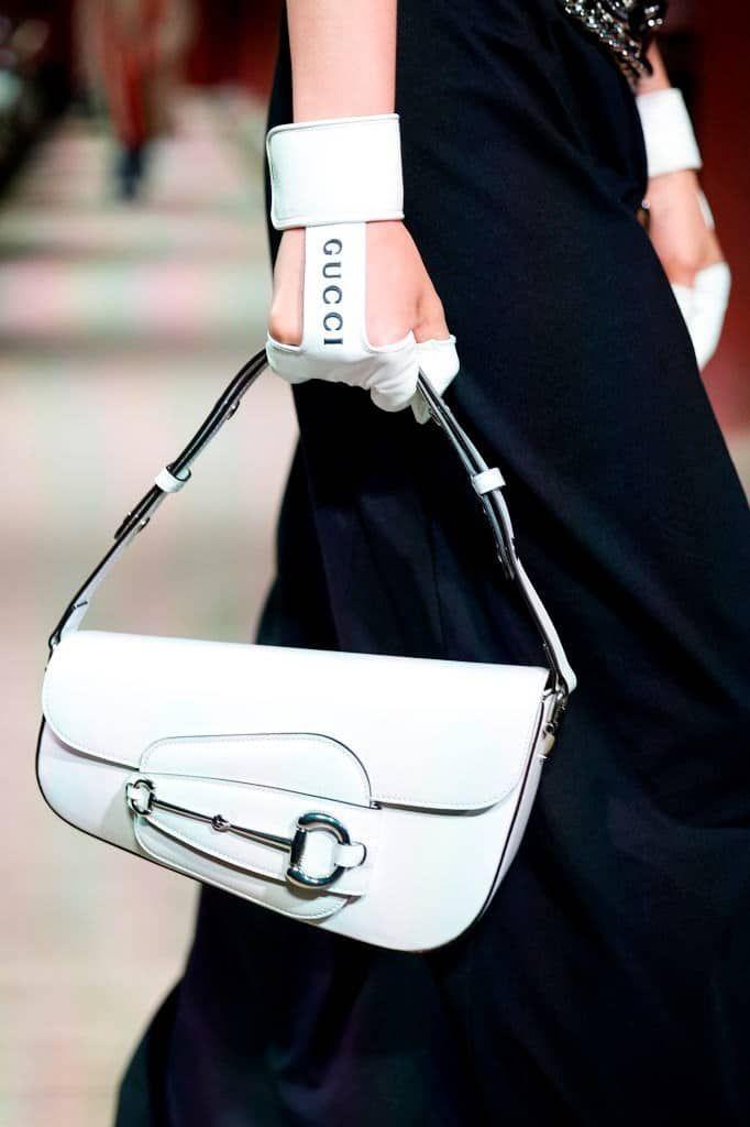 Gucci White Leather Horsebit 1955