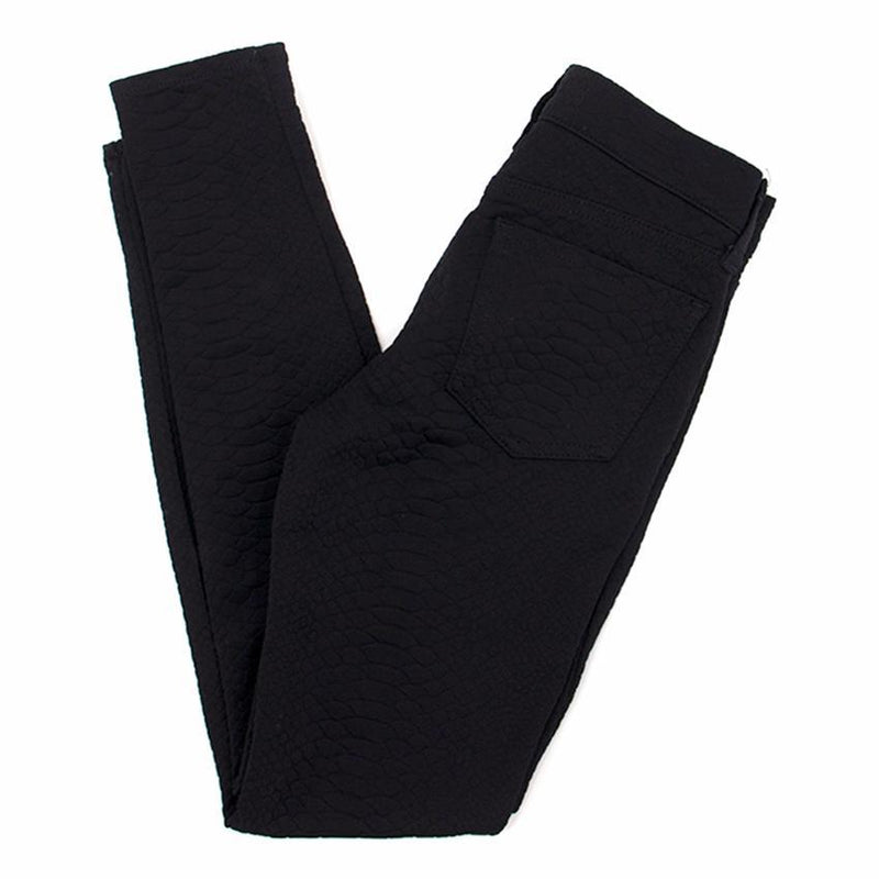 J Brand Black Python Patterned Jeans
