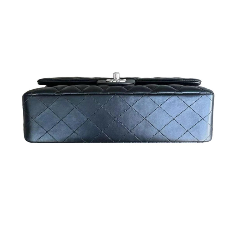 Chanel Black Lambskin Medium Double Flap Bag