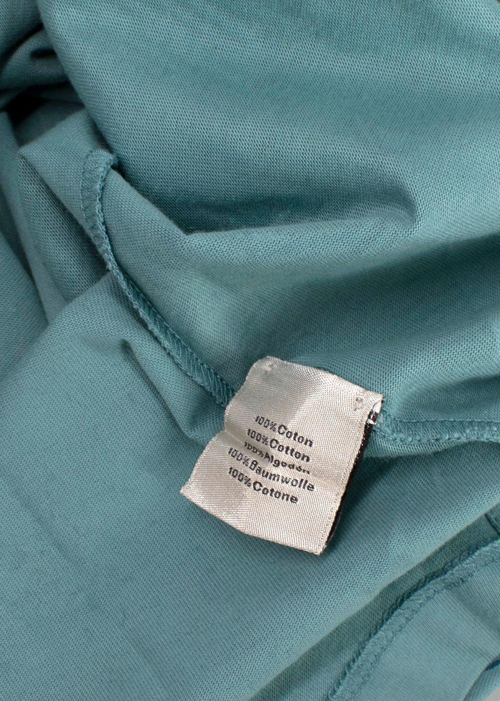 Hermes Teal Horse Print T-Shirt