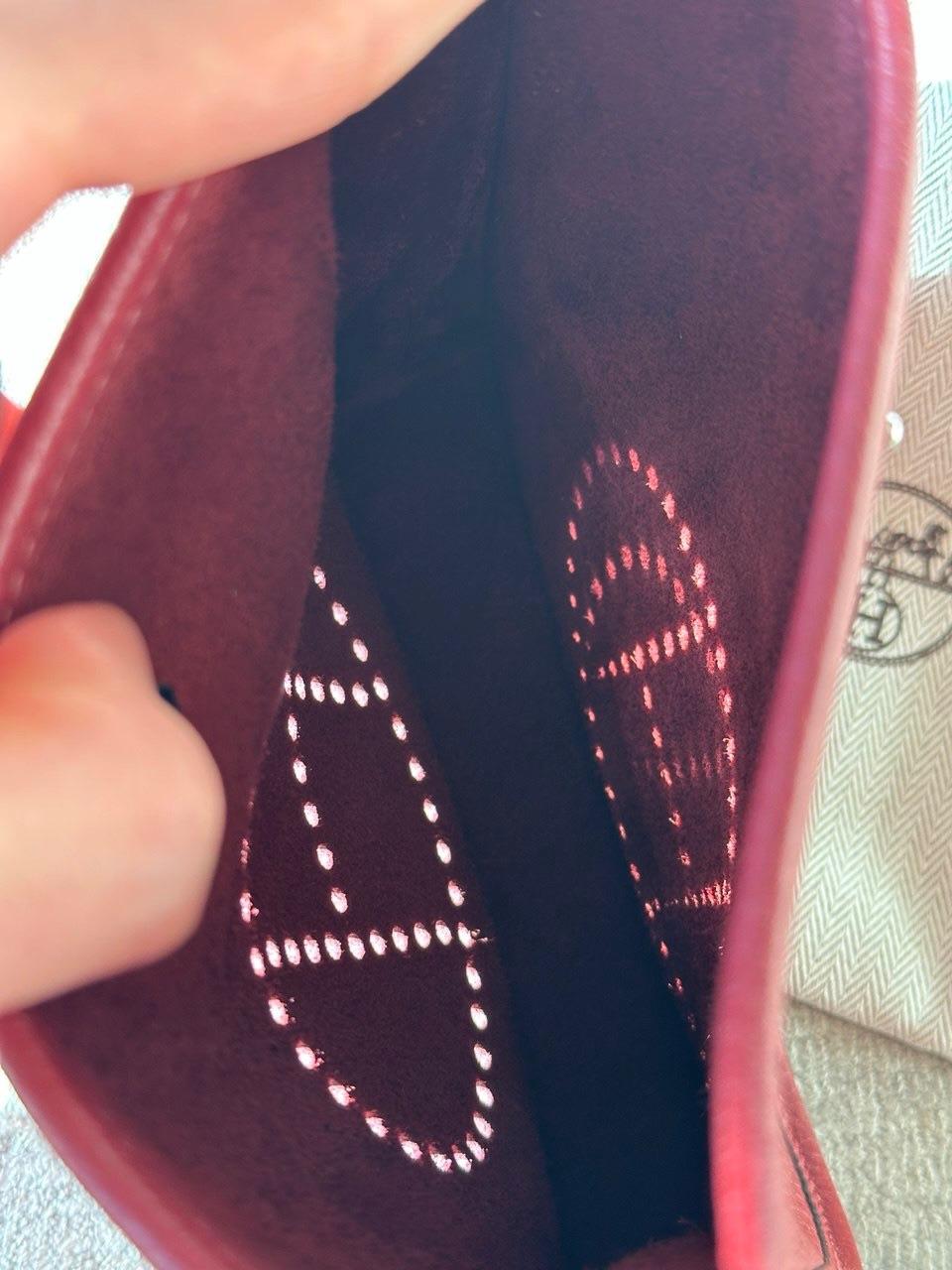 Hermès Rouge H Évelyne 16 (TPM) Palladium Hardware