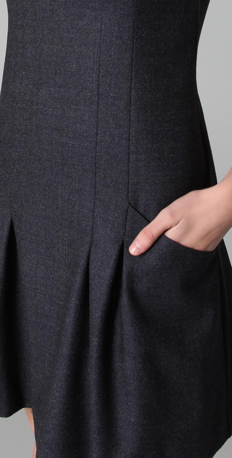 Theory scoop-neck wool dress