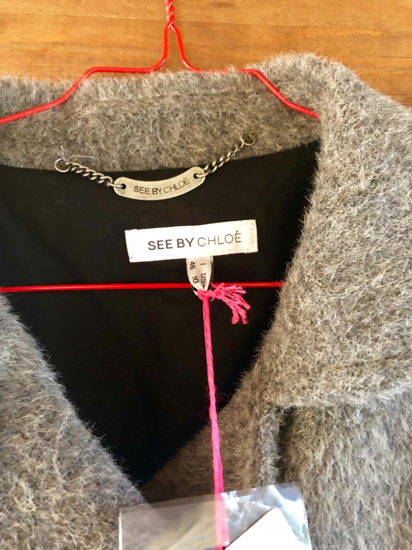 See by Chloe grey coat