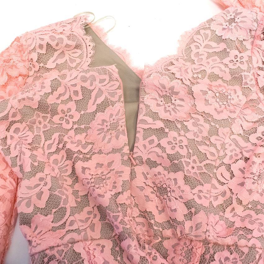 Gina Bacconi Pink Lace Dress