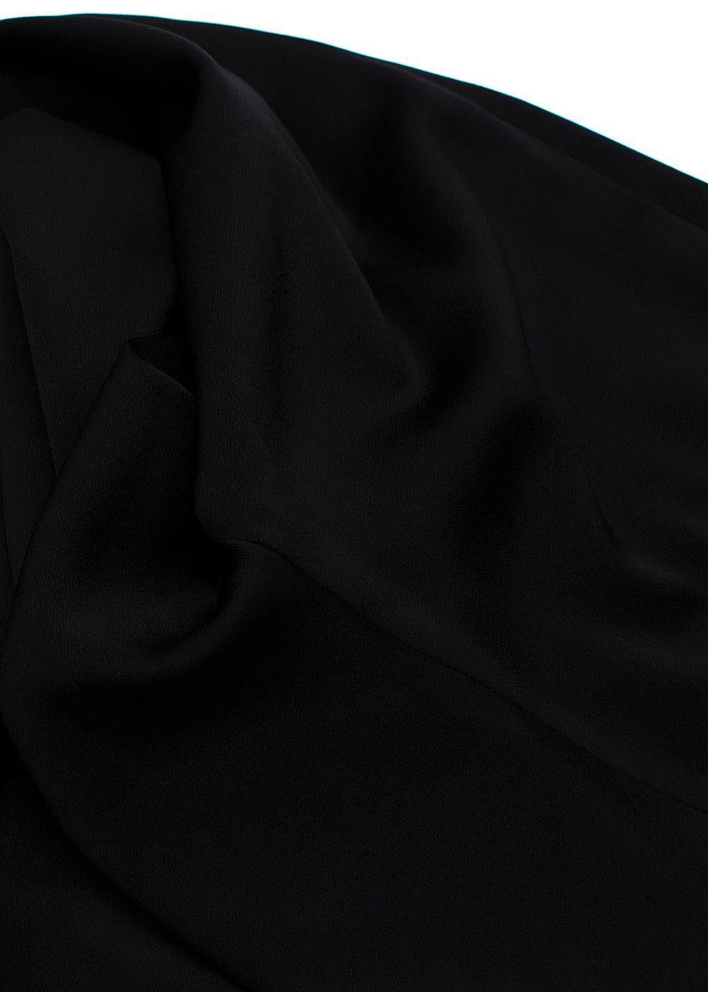 Galvan Black High Waisted Flared Trousers