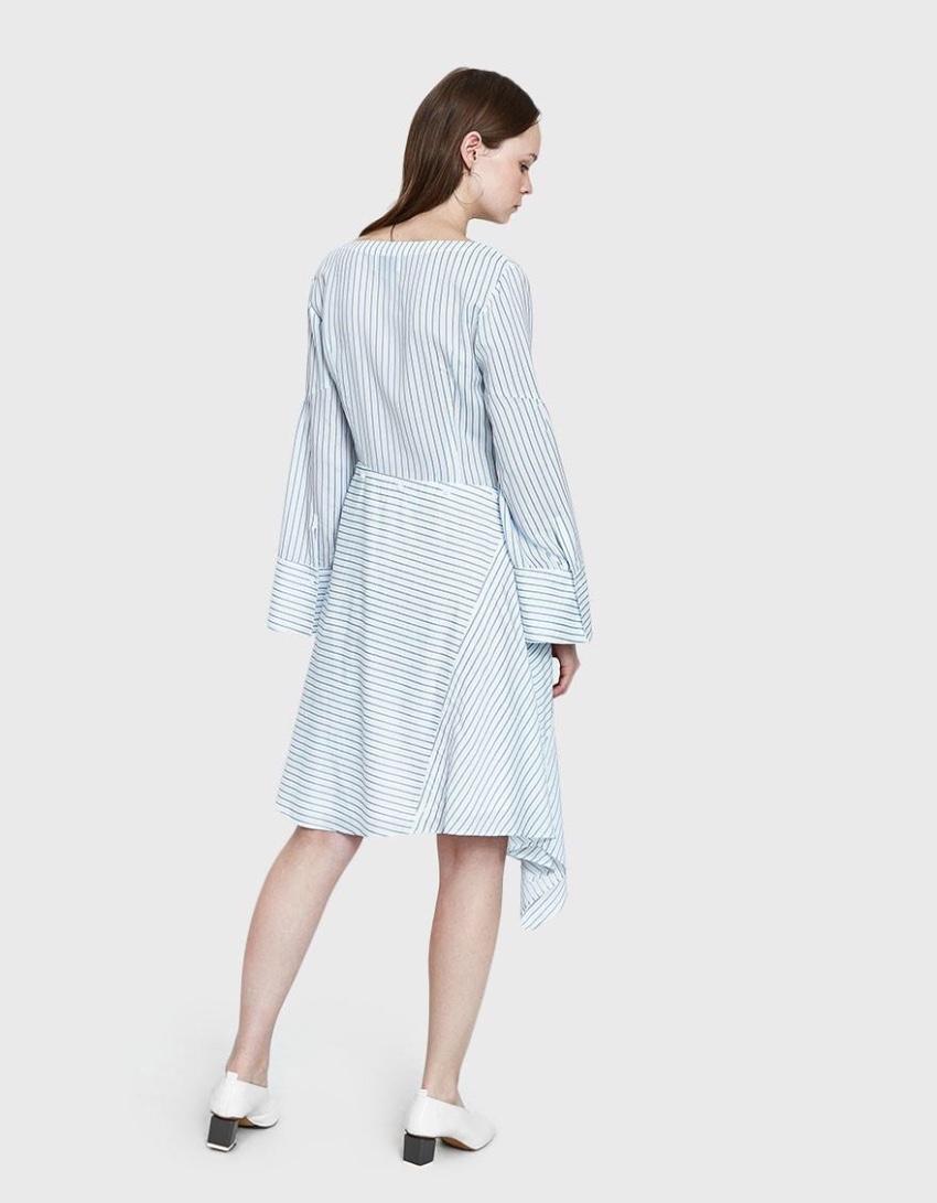 3.1 Phillip Lim Women's Blue Striped Shirt Dress