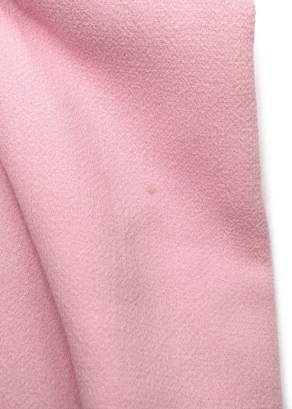 Emilia Wickstead Pink Long Sleeve Midi Dress