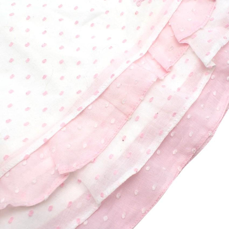Darlings Baby Ruffled Pink & White Dress