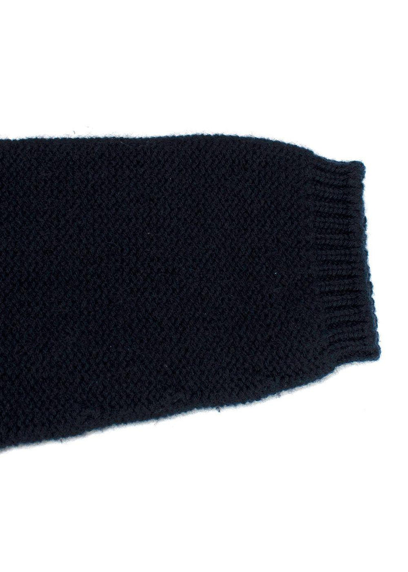 'S Max Mara Navy Turtleneck Cashmere Sweater