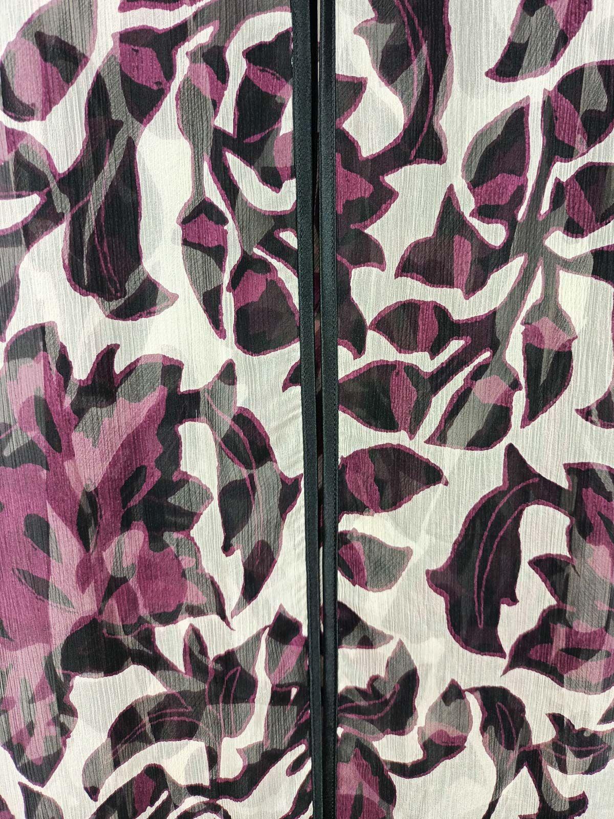 Sheer floral Silk chiffon Robe