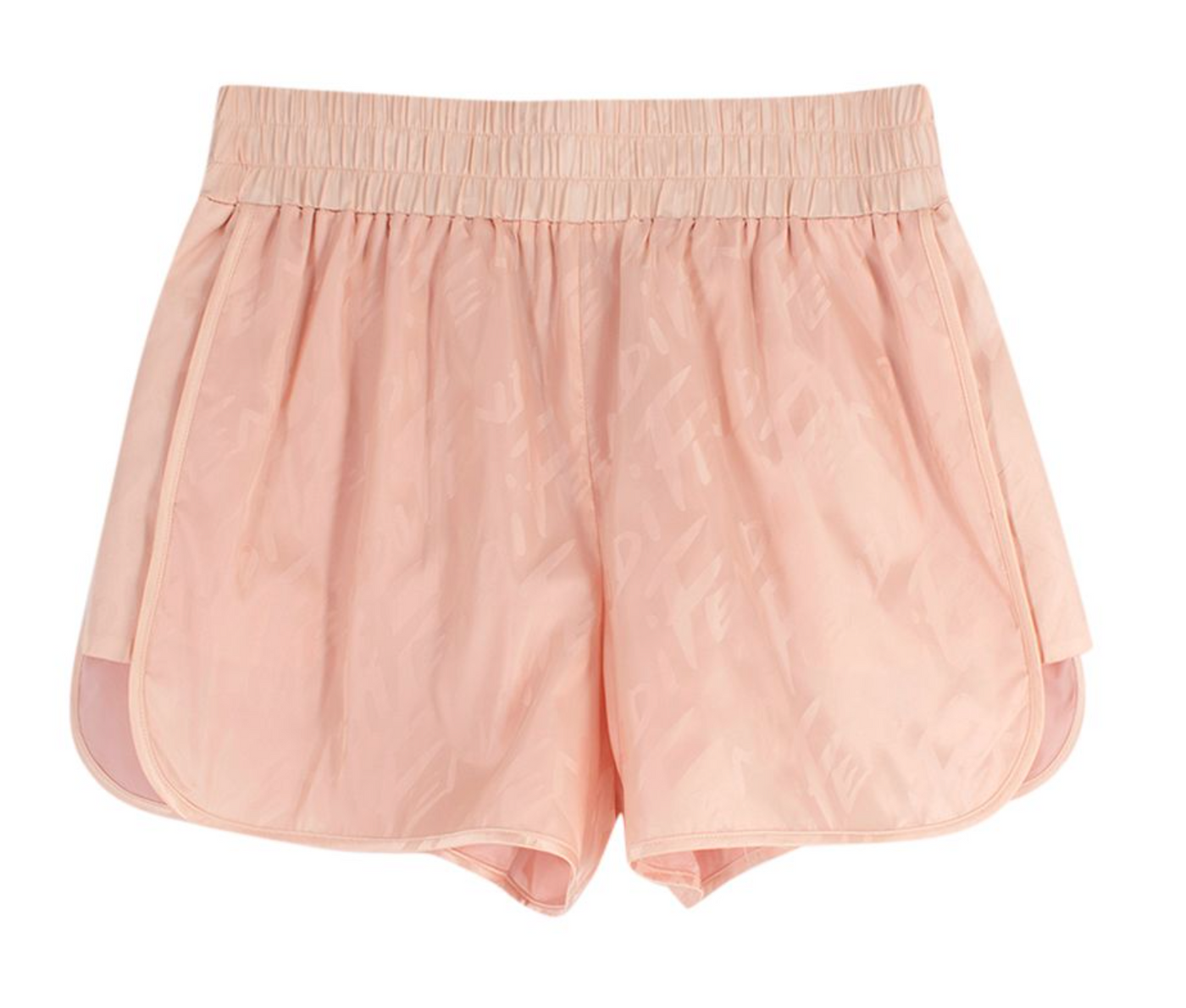 Fendi Pink Monogram Satin Shorts