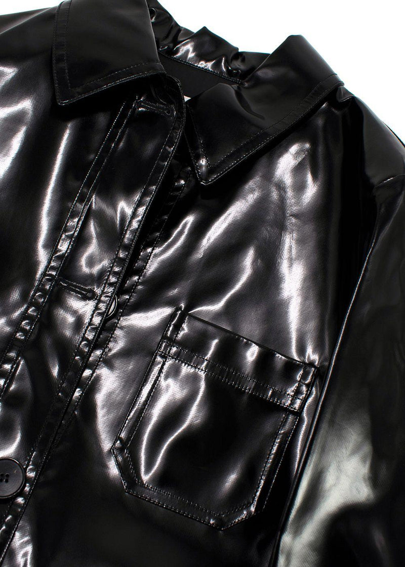 Dior Black Glossy Single-breasted Jacket