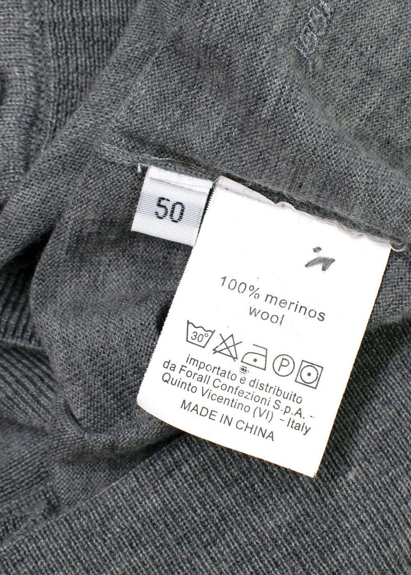 Cerruti 1881 Grey Wool Cardigan