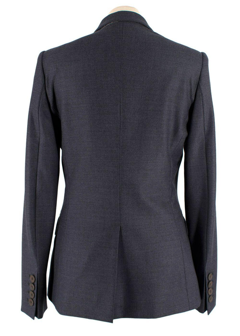 Stella McCartney Charcoal Grey  Single Breasted Wool Blazer and Trouser Suit
