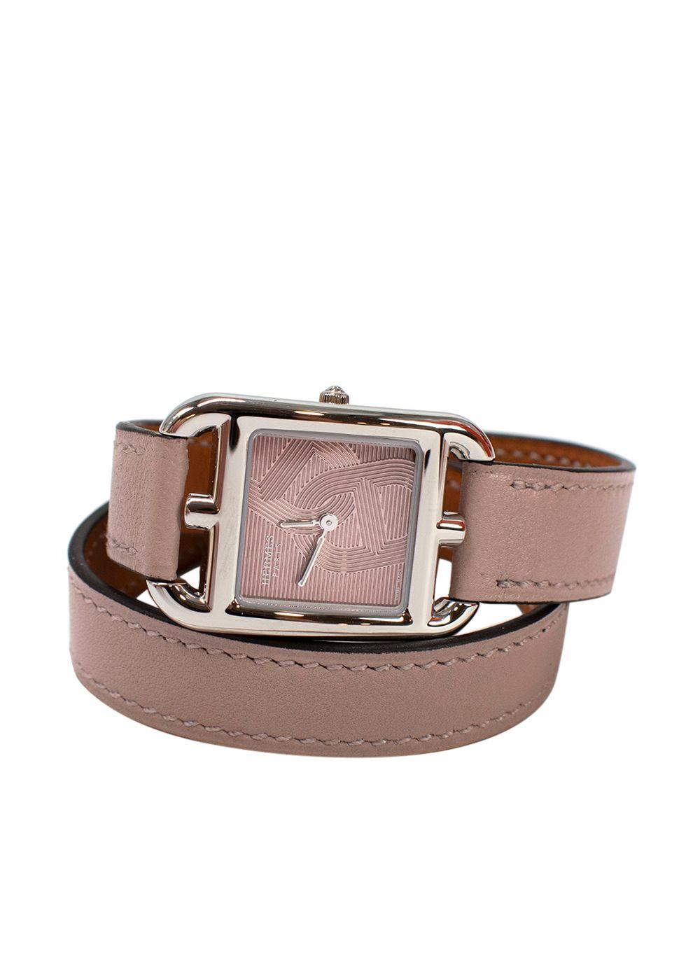 Hermes Glycine Anchor Chain Small Model Cape Cod Watch with Double Tour Strap