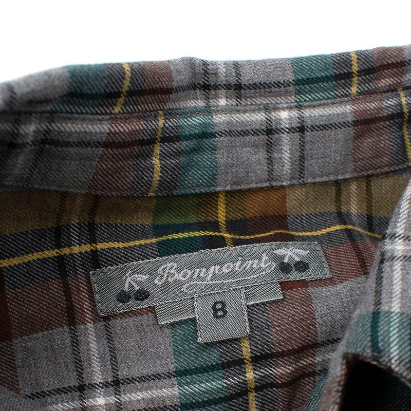Blue & Green Plaid Flannel Shirt