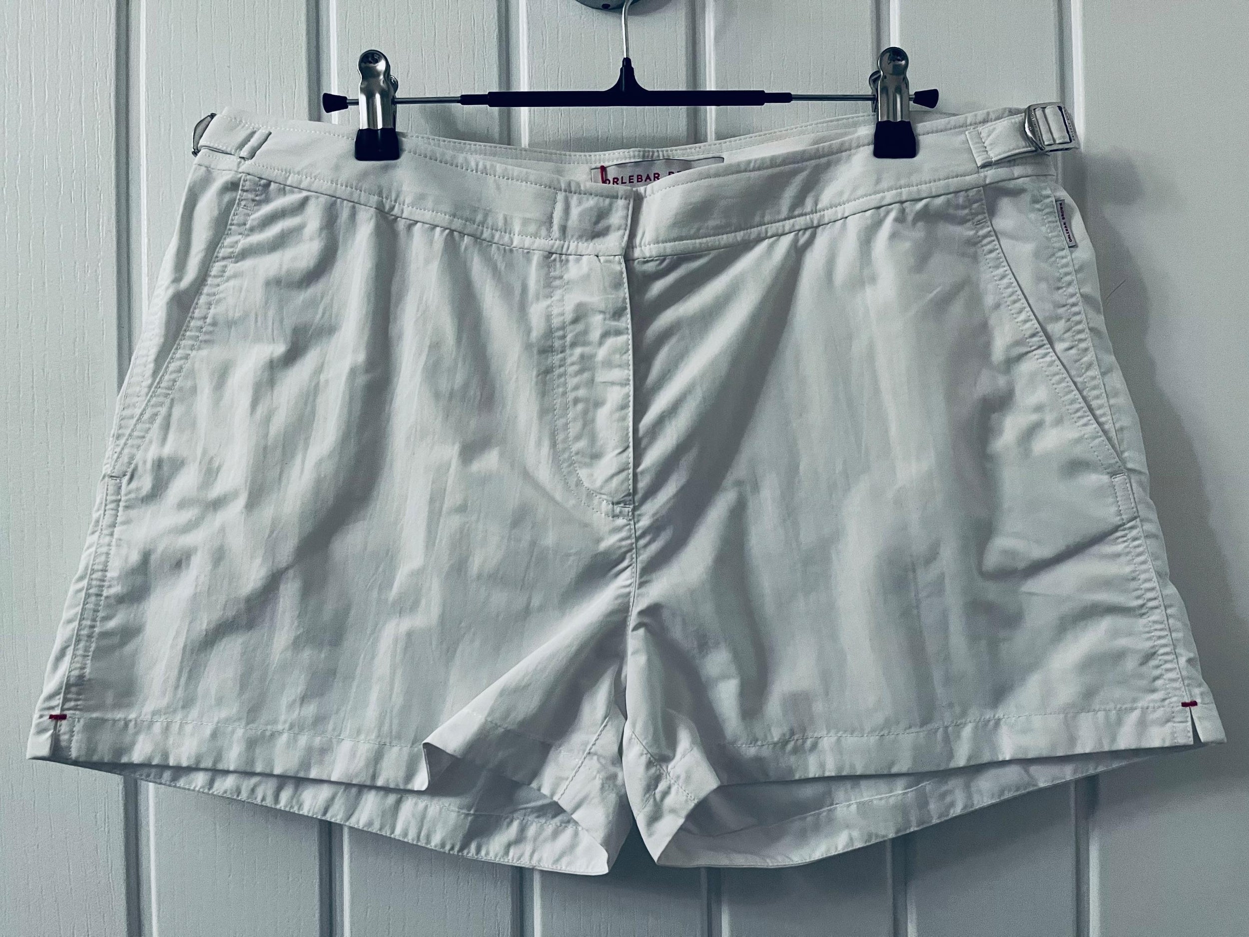 Orlebar Brown White Cotton Ladies Shorts