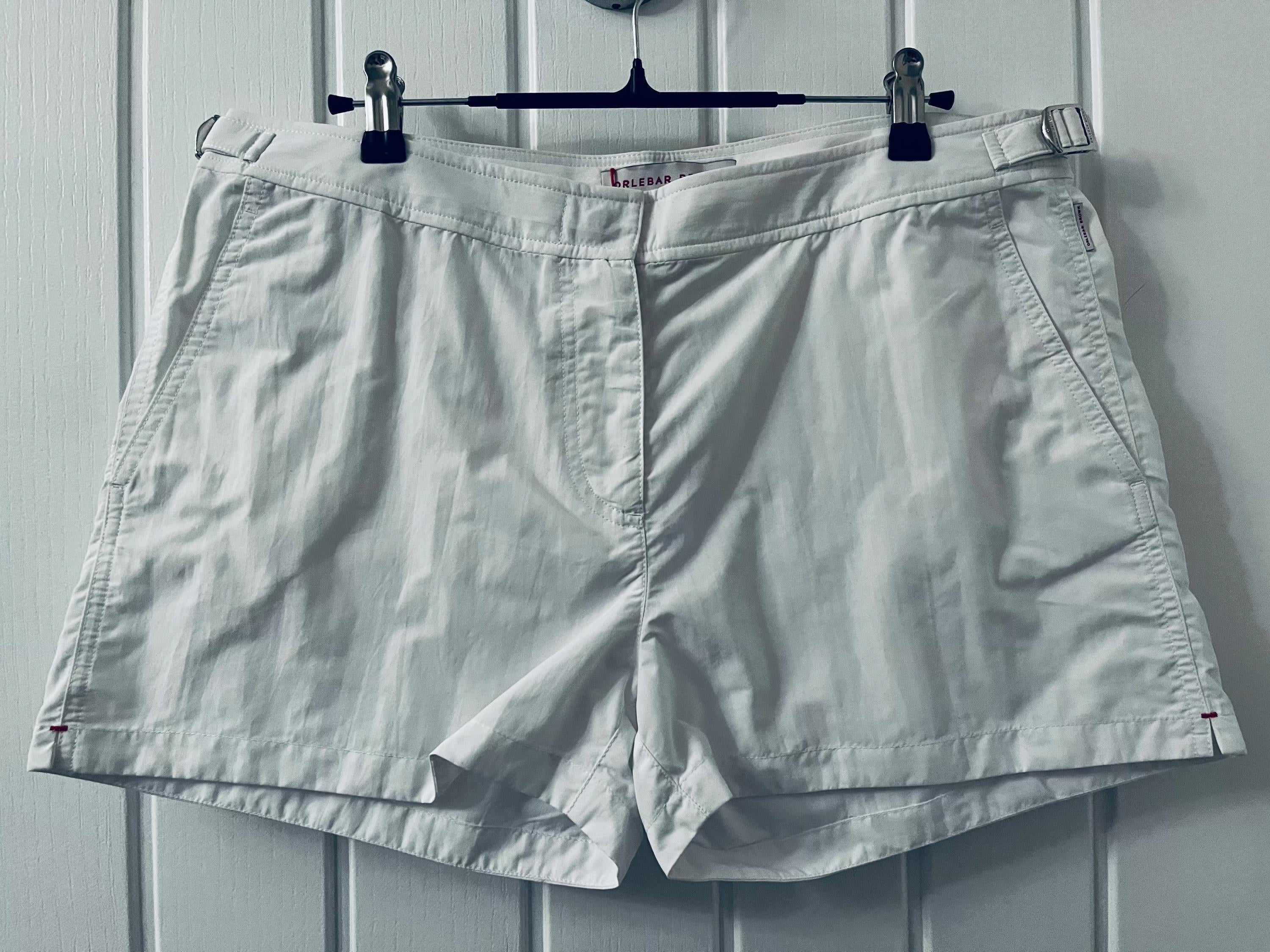 Orlebar Brown White Cotton Ladies Shorts