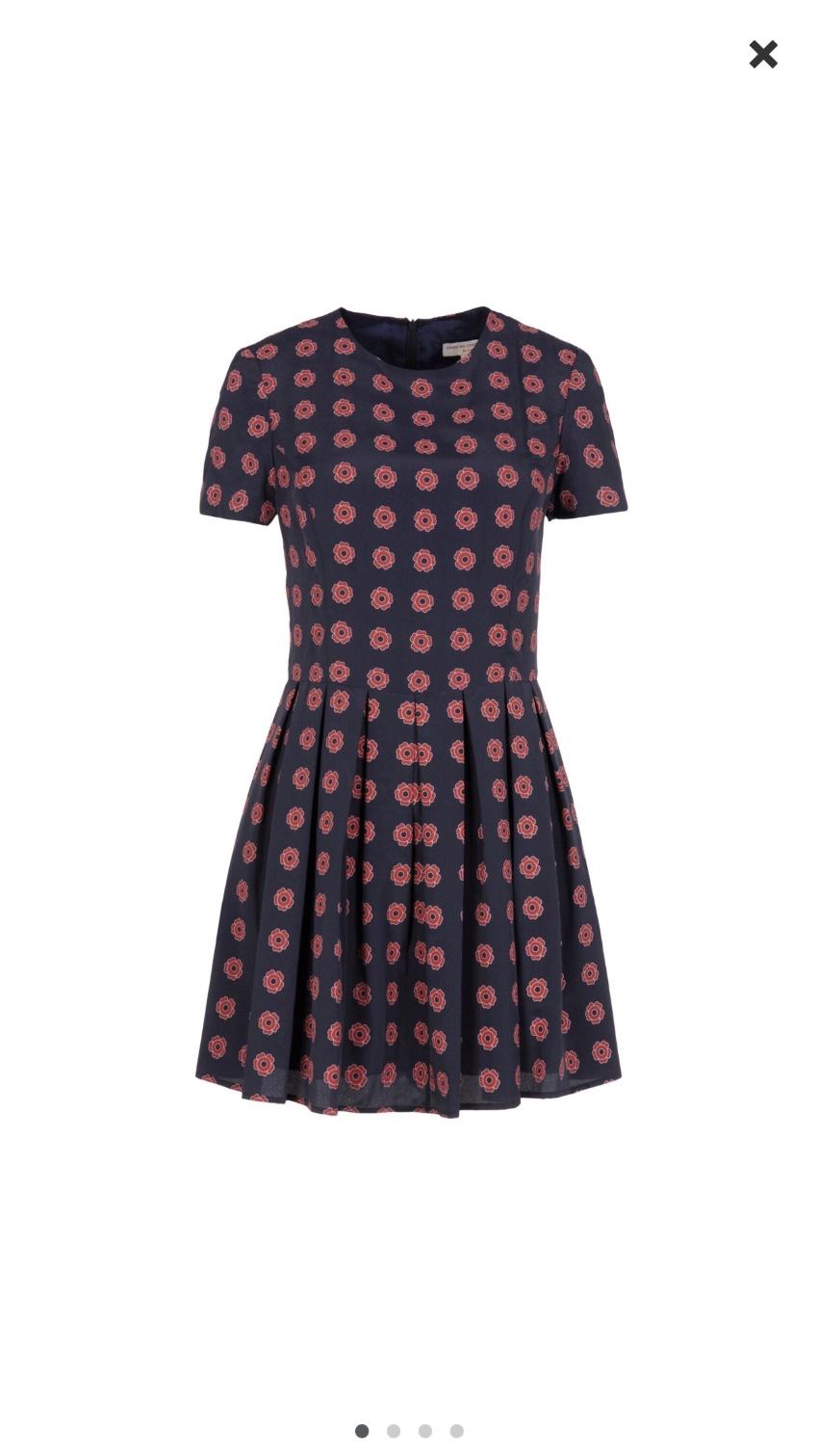 Open ceremony rose print mini dress