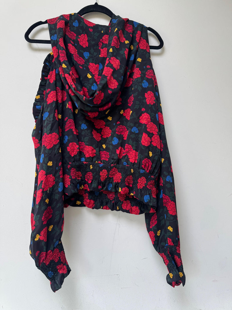 Magda Butrym Hooded Cold Shulder Top