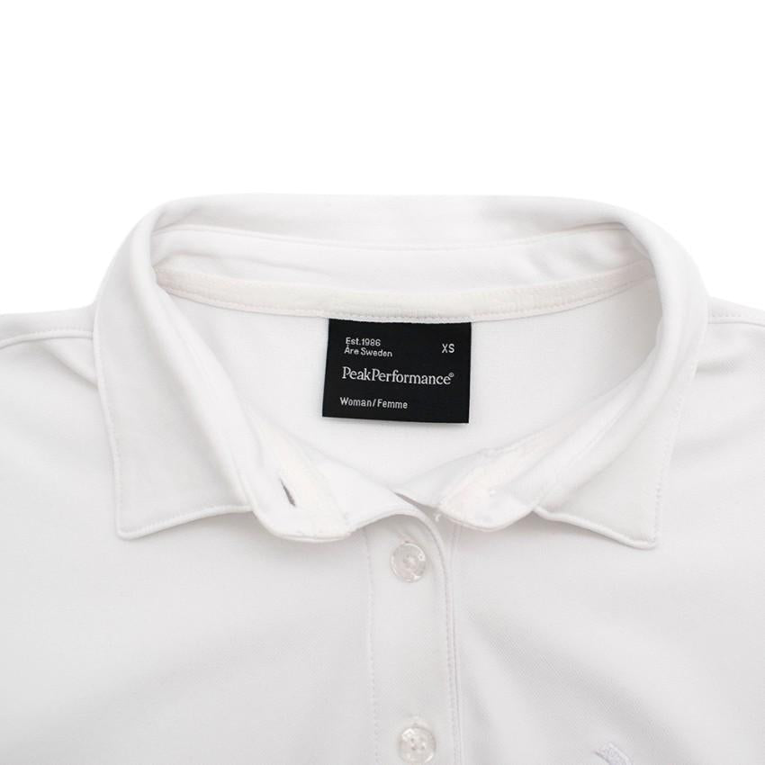 Peak Performance White Polo Shirt