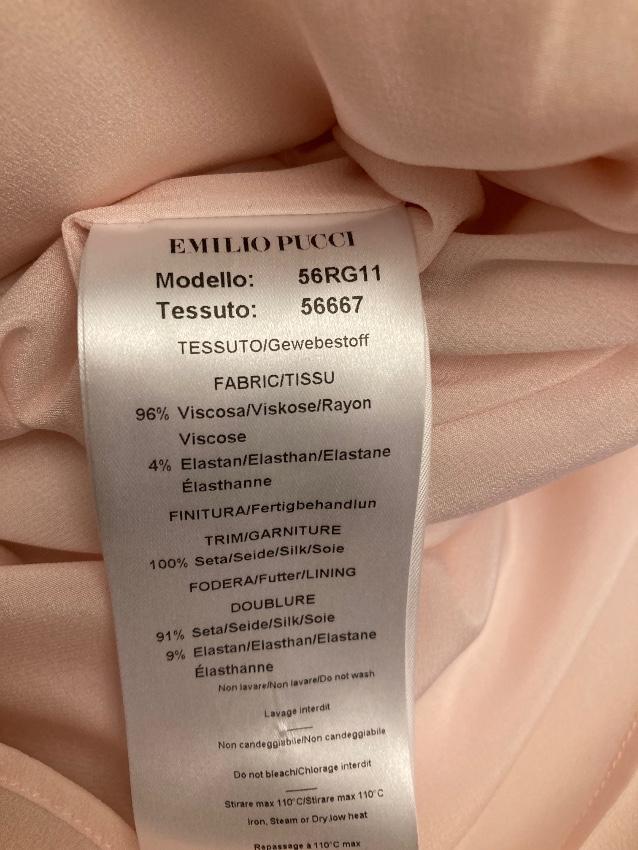 Emilio Pucci Lace-Up Shoulder Two Tone Dress