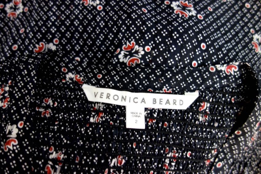 Veronica Beard Printed Silk Blouse