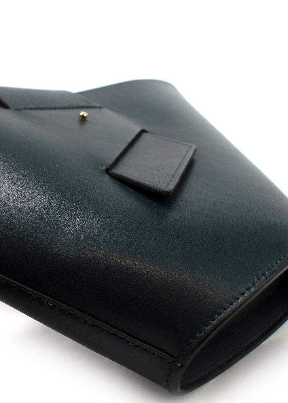 Carolina Santo Domingo Dark Green Leather Shoulder Bag