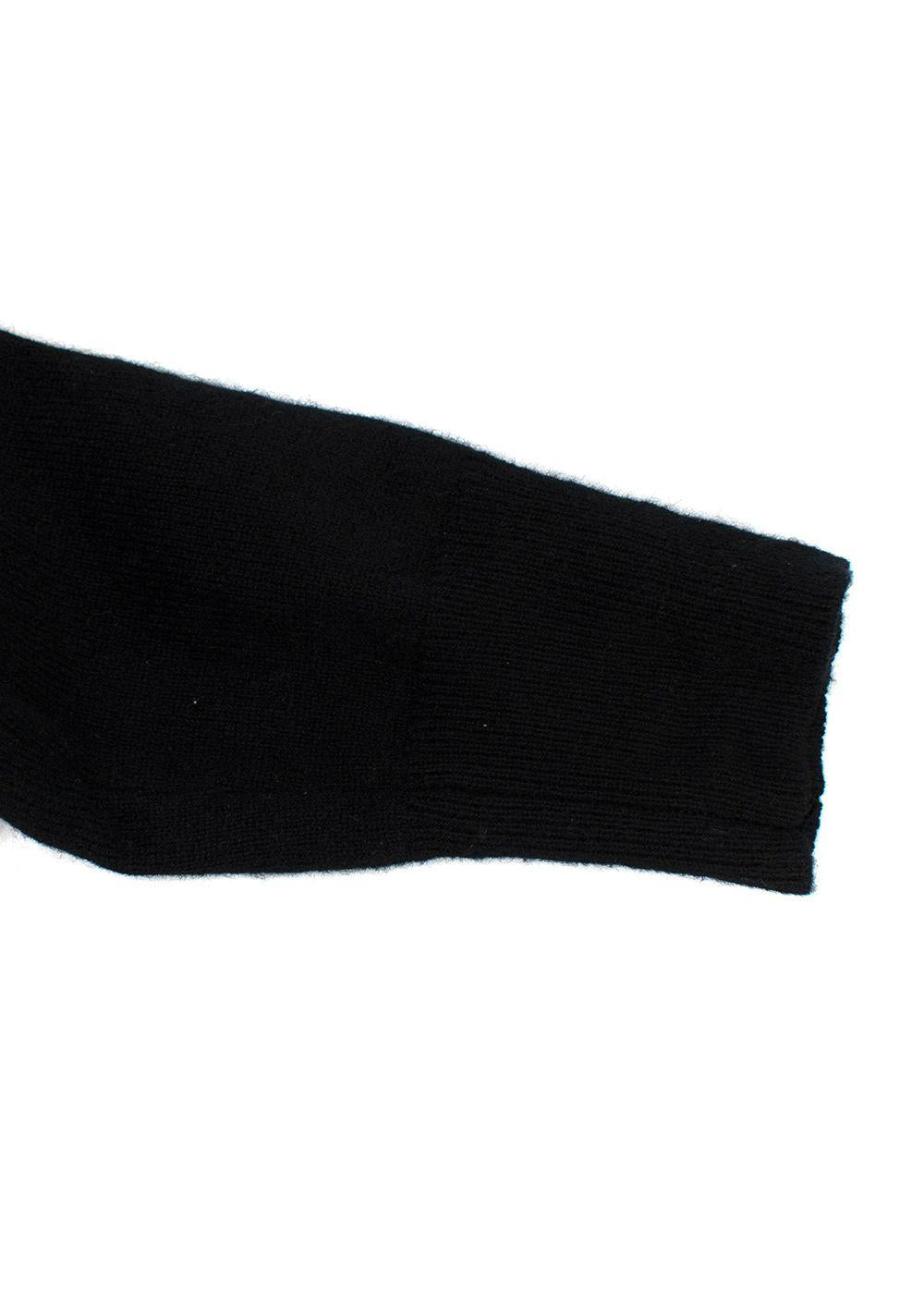 Chloe Black Gold Horse Turtleneck Sweater