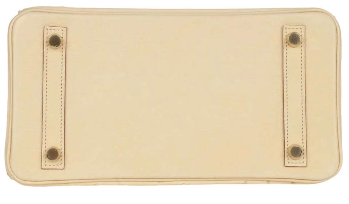 Hermès Birkin 25 Autruche Vanille Gold Hardware