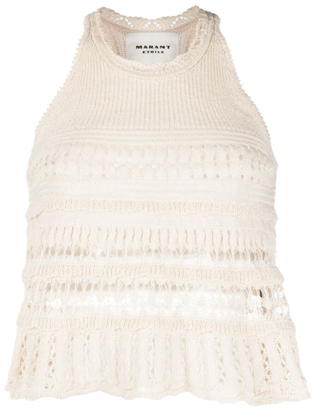 Isabel Marant Etoile Cream Crochet Fico Tank Top