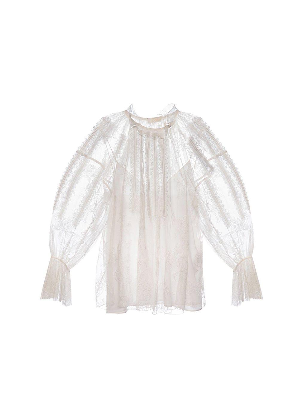 Chantilly Lace White Blouse