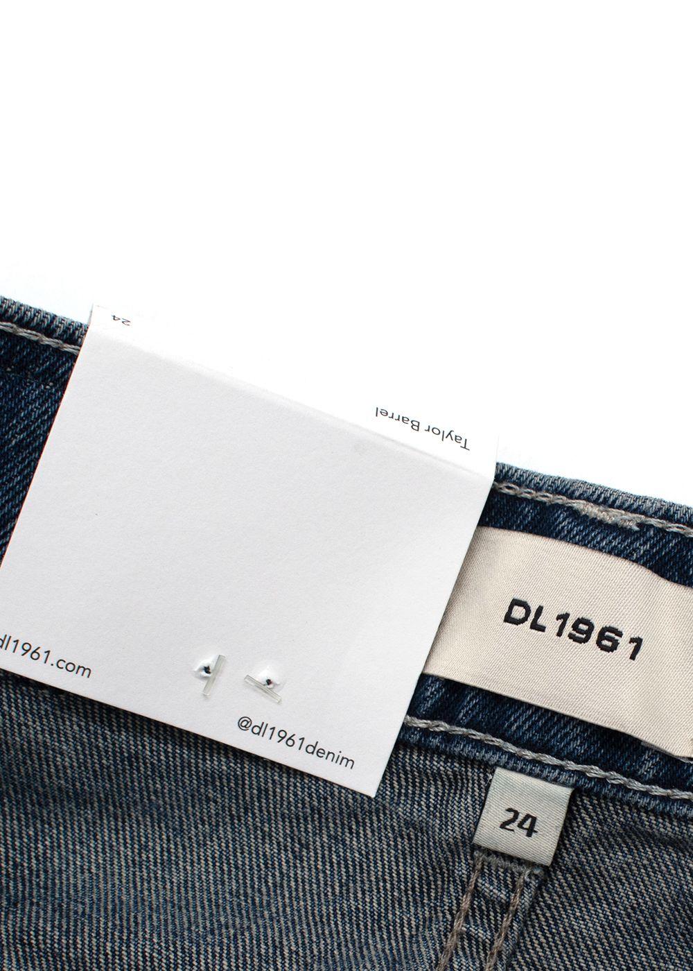 DL 1961 Taylor Barrel Dark Blue Ultra High Rise Jeans