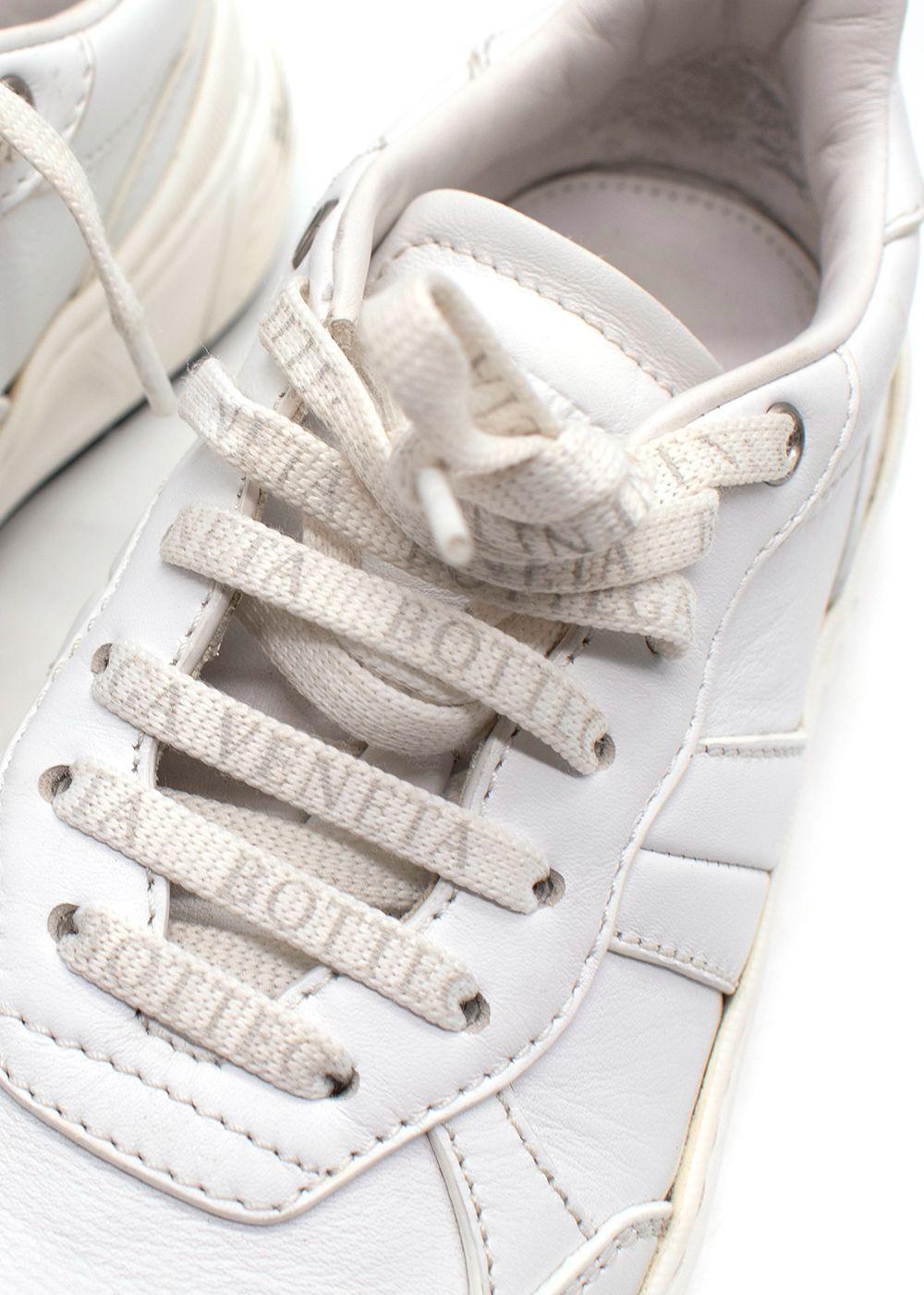 Bottega Veneta White Leather Speedster Trainers
