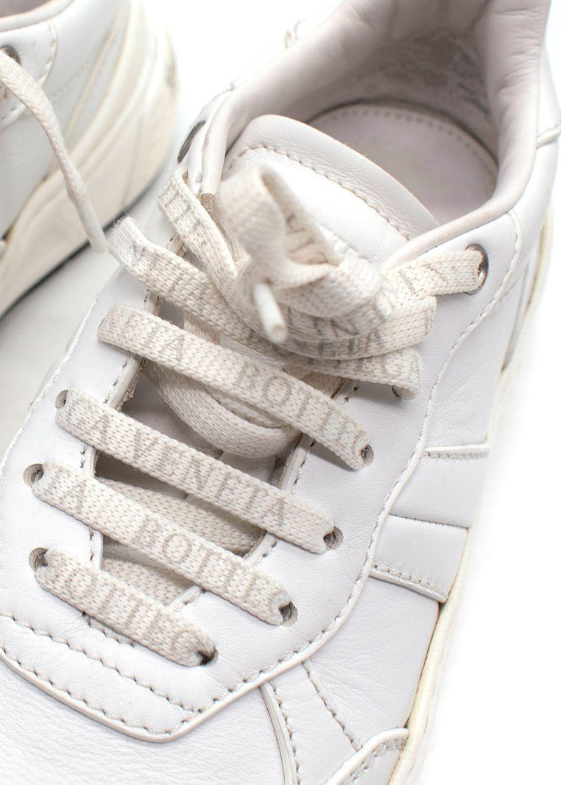 Bottega Veneta White Leather Speedster Trainers