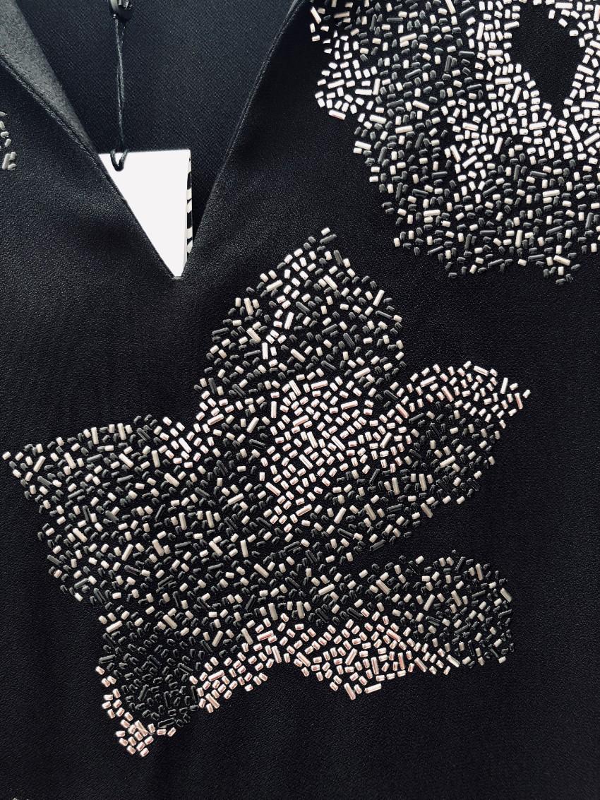 Diane Von Furstenberg Kora embellished crepe de chine mini dress