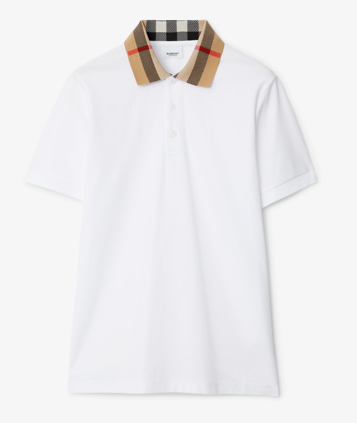 Burberry White Polo Shirt